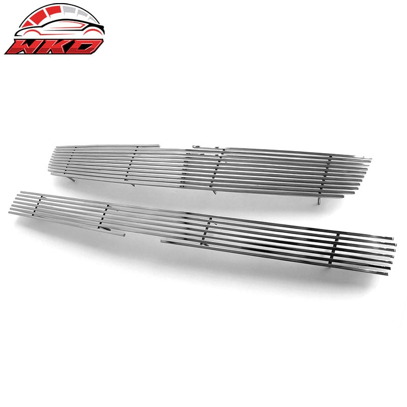 Fits 09-14 Chevrolet Tahoe Hybrid Billet Style Front Upper Grille Insert Chrome