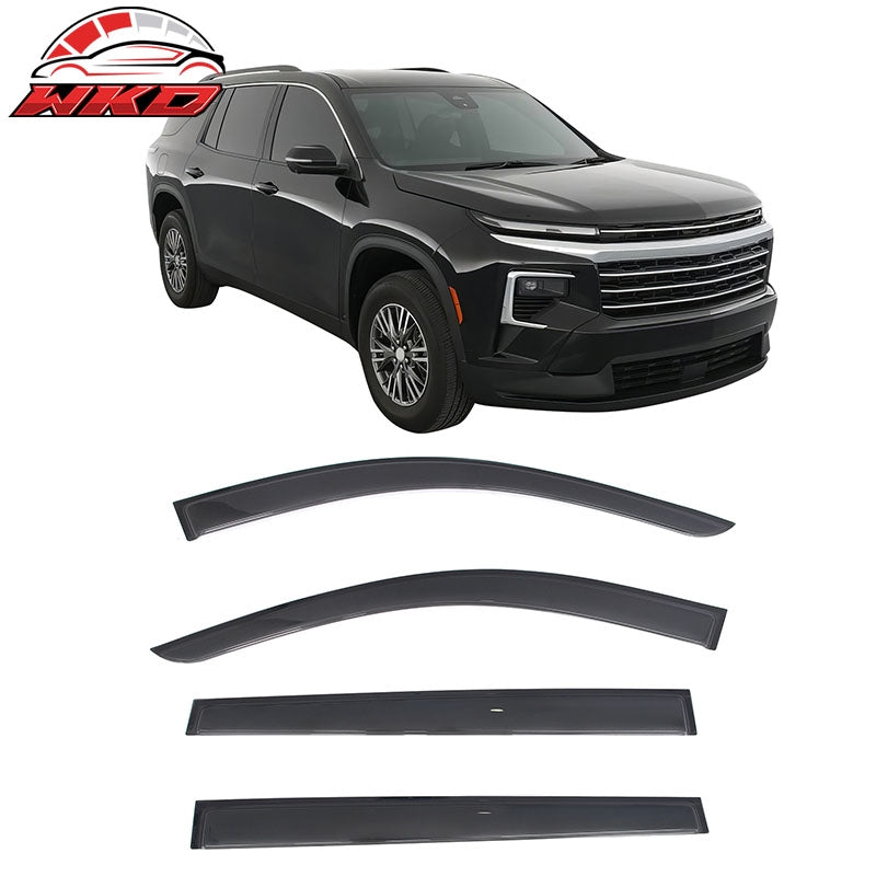 Wholesale 24-26 Chevrolet Traverse Tape-on Window Visors Vent Rain Guards Deflectors