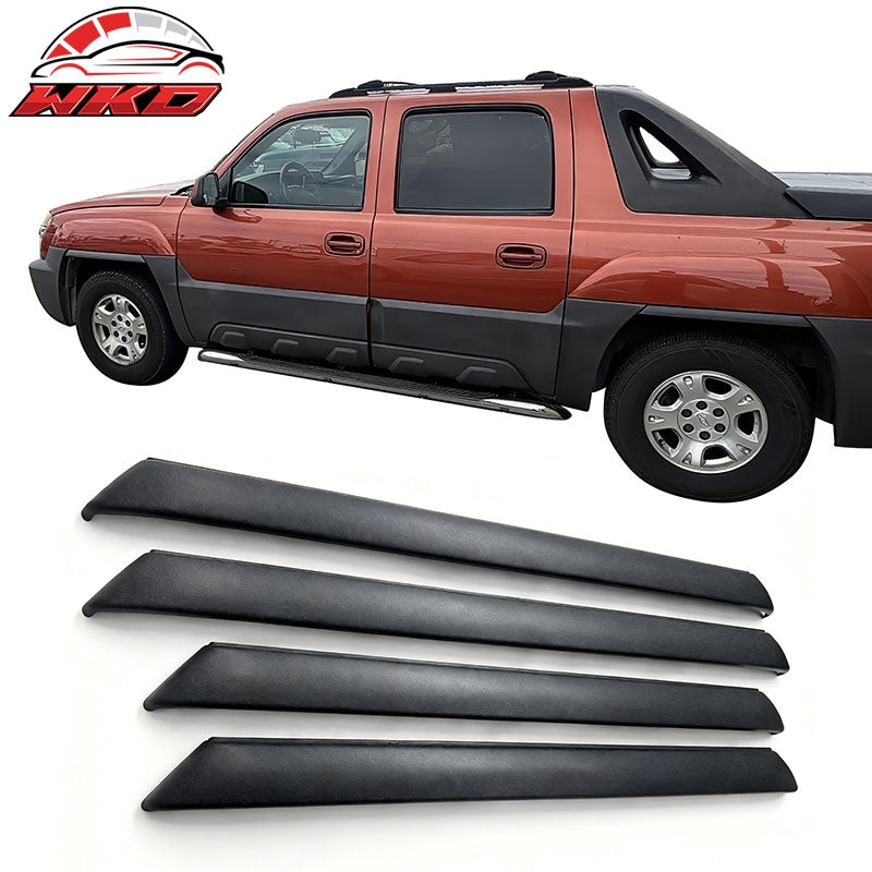 Fits 2002-2006 Chevy Avalanche 1500 2500 Dark Gray Side Fender Trims ABS 4PCS