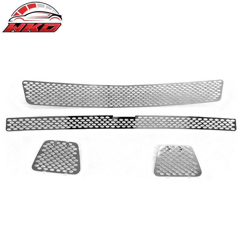 Wholesale 07-13 Chevy Avalanche Chrome Bumper Upper Lower Grille - Oval Mesh Style