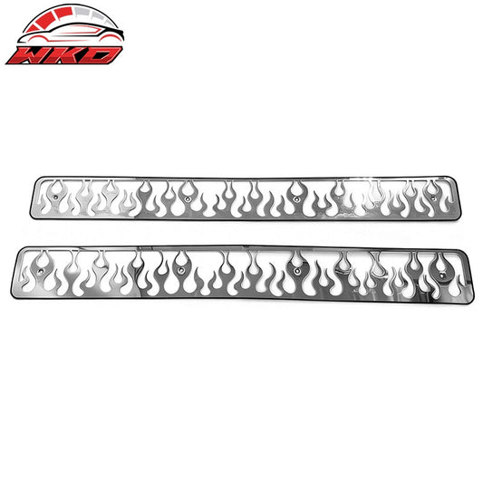 Wholesale 94-98 Chevy C/K 1500 2500 3500 Vertical Flame Style Front Overlay Grilles - Wikond Auto