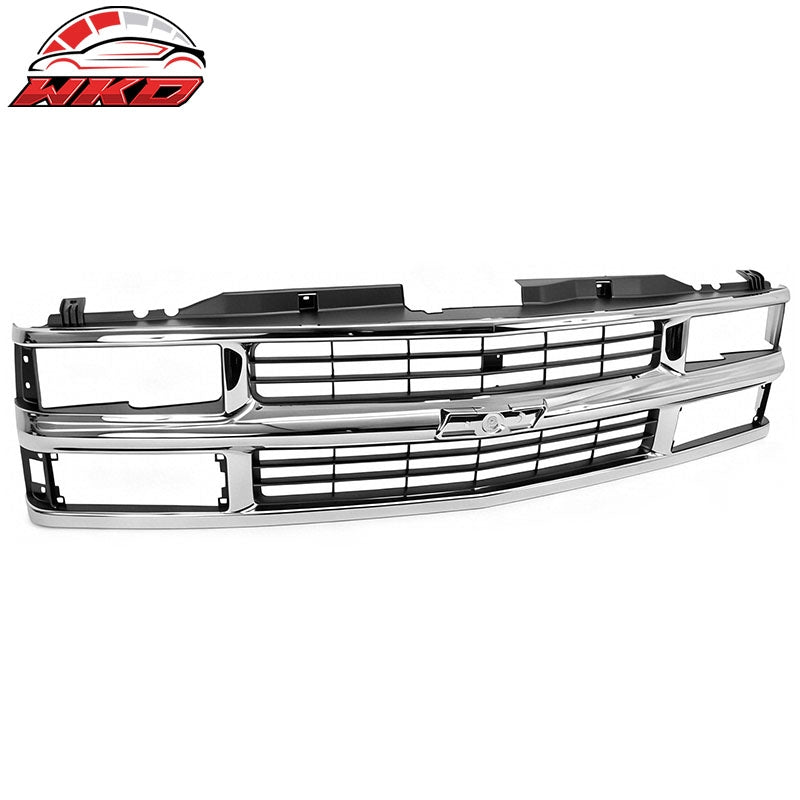 For 94-00 Chevy C/K& 95-99 Tahoe Chrome Front Upper Grille Bumper Radiator Grill