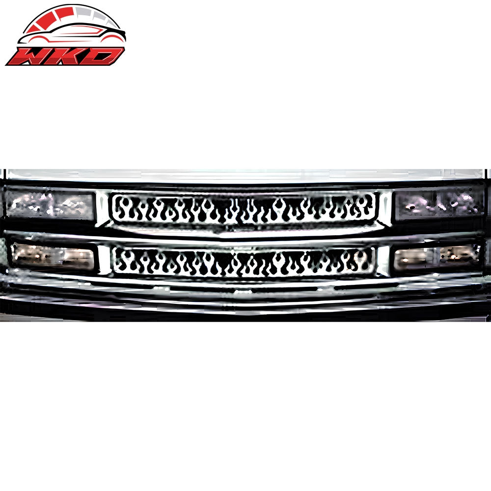 Wholesale 94-98 Chevy C1500 C2500 K1500 CK Front Bumper Grille Insert Chrome Overlay
