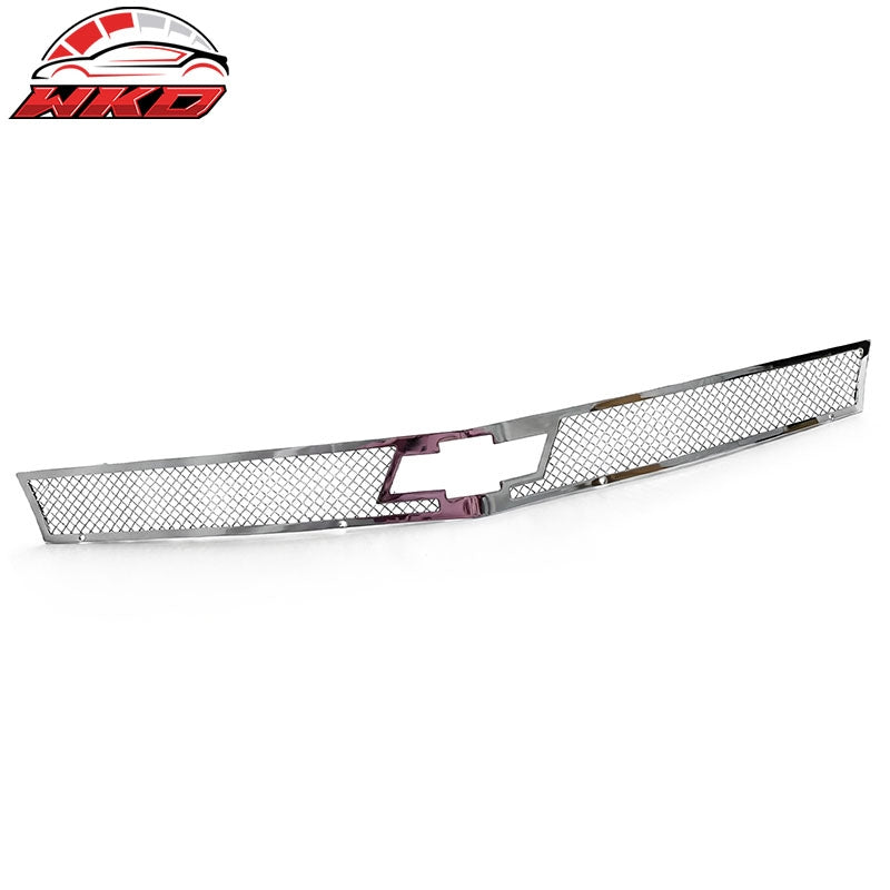 Fits 14-15 Chevy Camaro Chrome Mesh Style Front Upper Grille Stainless Steel