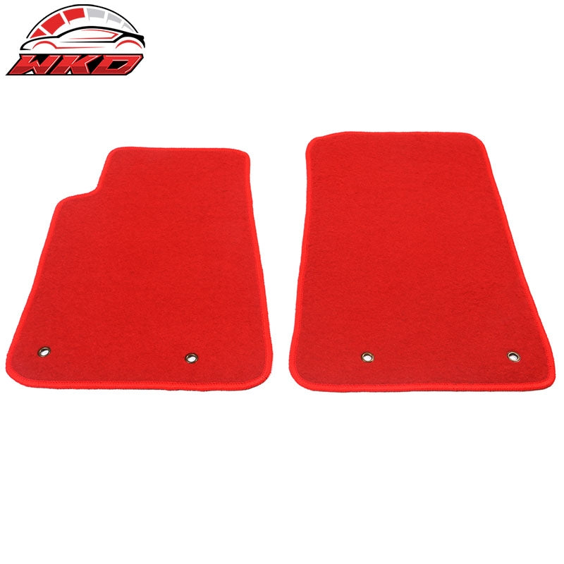 Wholesale 10-15 Chevy Camaro Floor Mats Nylon Red Non-Slip Auto Carpets 2PC Set