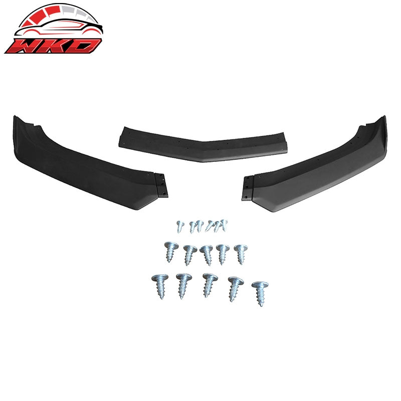 Fits 16-24 Chevy Camaro Front Bumper Lip 1LE Style Spoiler Matte Black Splitter