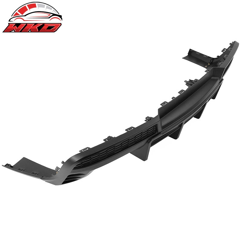 Fits 14-15 Chevy Camaro Ikon Style Rear Diffuser Bumper Lip Matte Black PP