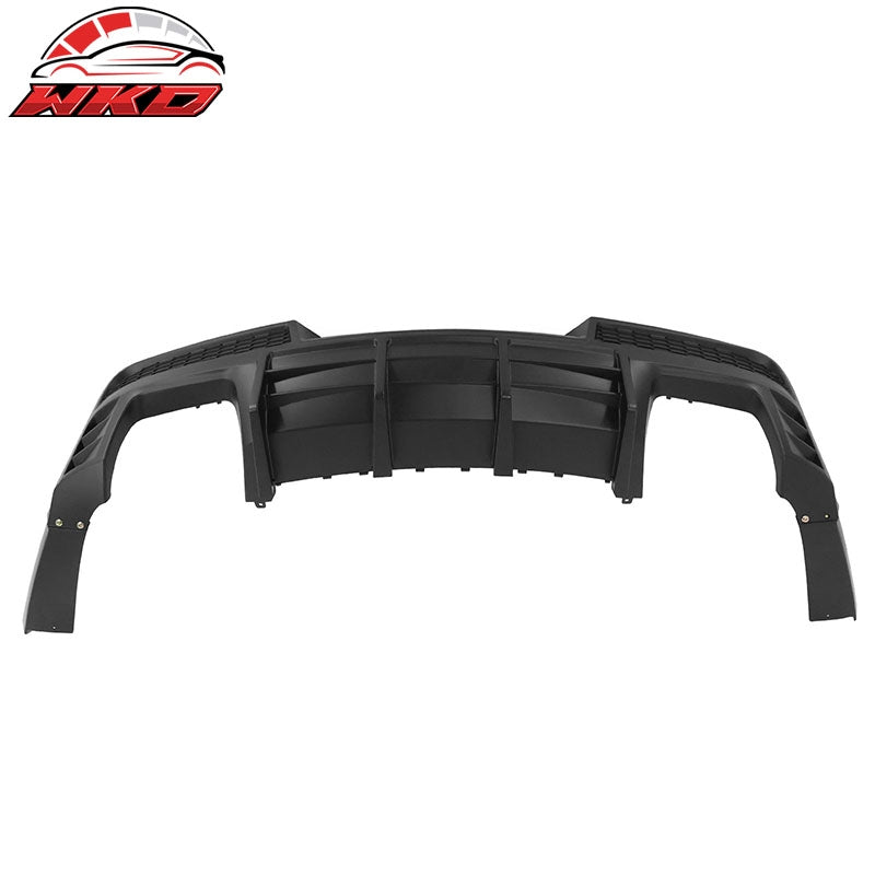 Fits 14-15 Chevy Camaro Ikon Style Rear Diffuser Bumper Lip Matte Black PP