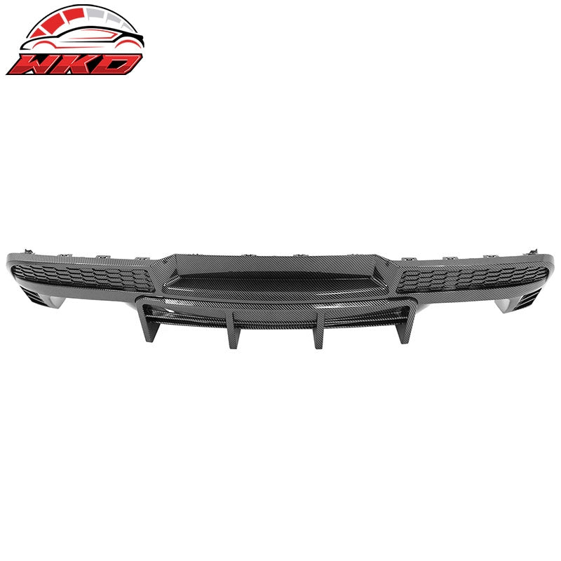 For 14-15 Chevy Camaro Ikon Style Rear Diffuser Bumper Lip Carbon Fiber Print PP