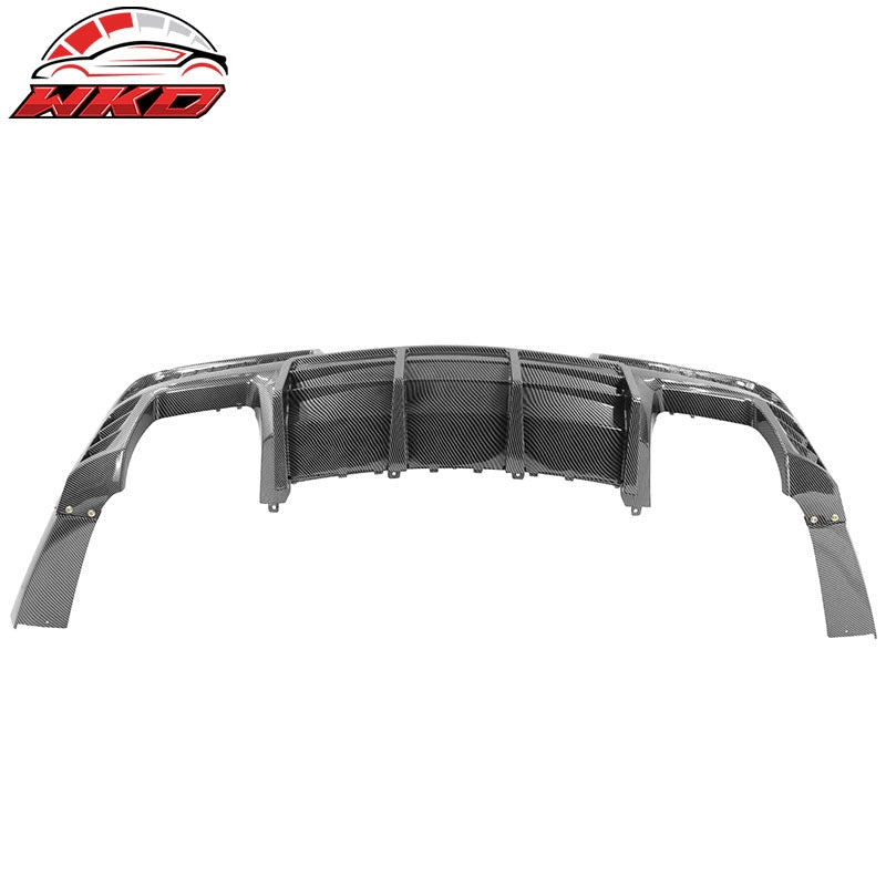 For 14-15 Chevy Camaro Ikon Style Rear Diffuser Bumper Lip Carbon Fiber Print PP
