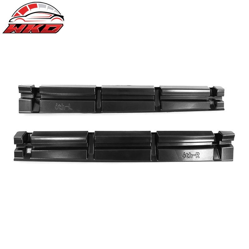 For 16-24 Chevy Camaro Ikon V2 Style Side Skirts Rocker Panel Gloss Black 4PC PP