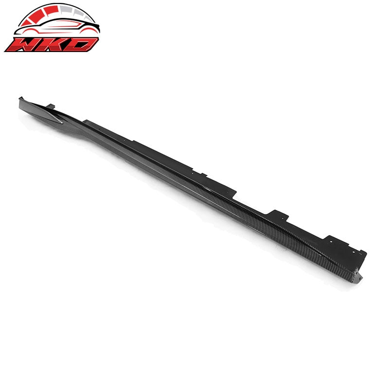 Fits 16-24 Chevy Camaro Ikon V2 Style Side Skirts Carbon Fiber Print 4PCS PP