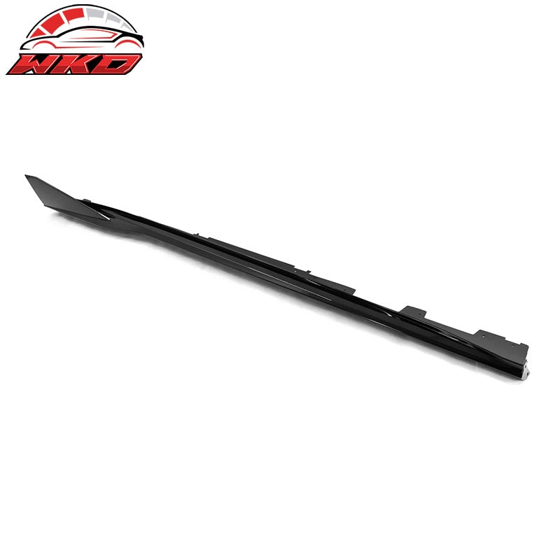 For 16-24 Chevy Camaro Ikon V3 Style Gloss Black Side Skirts Rocker Panel 4PC PP