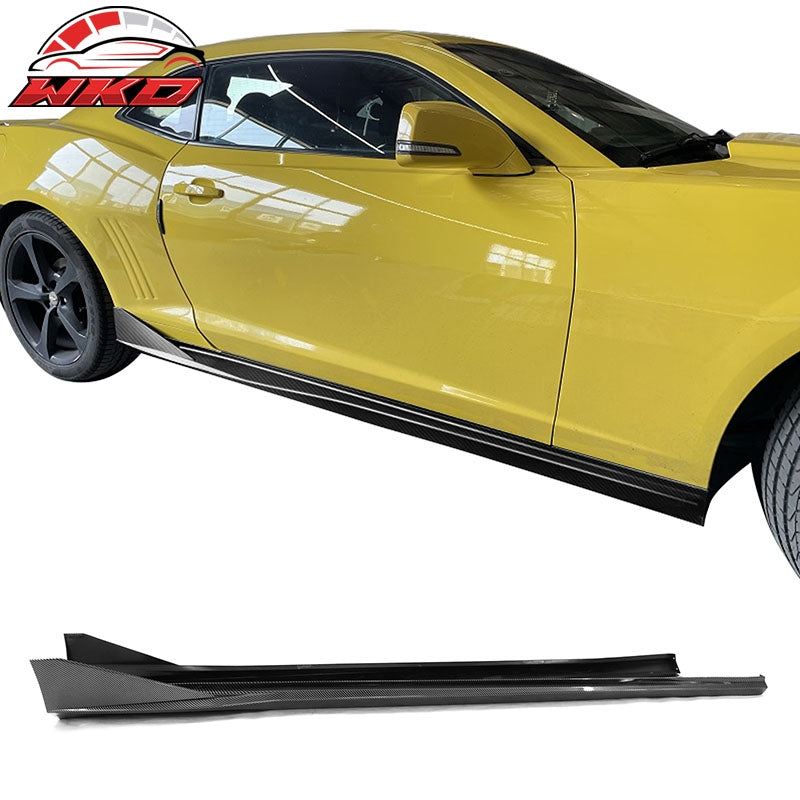 Wholesale 16-24 Chevy Camaro Ikon V3 Style 4PCS Side Skirts Carbon Fiber Print PP