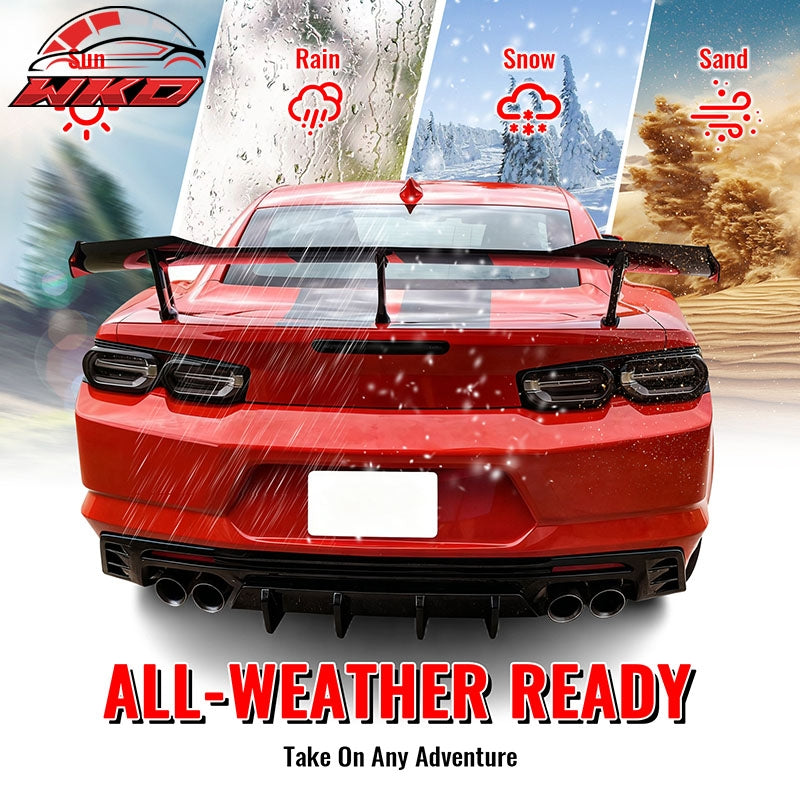 Fits 19-24 Chevy Camaro LT/LS/SS/ZL1 OE Rear Bumper Cover + IKON Gloss Diffuser