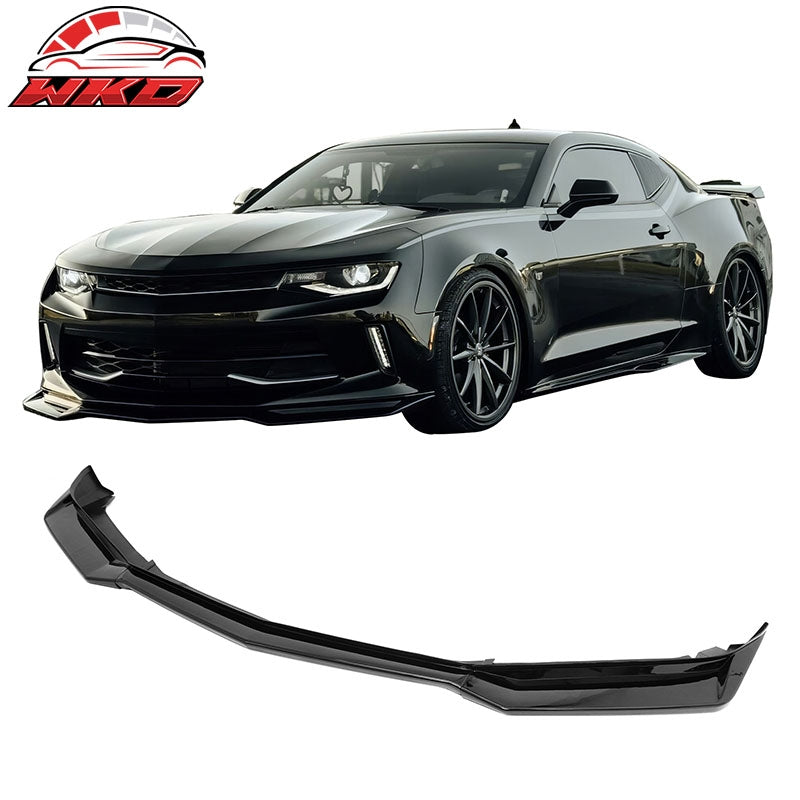 Wholesale 16-18 Chevy Camaro LT RS ZL1 PP Front Bumper Lip Chin Spoiler Gloss Black - Wikond Auto