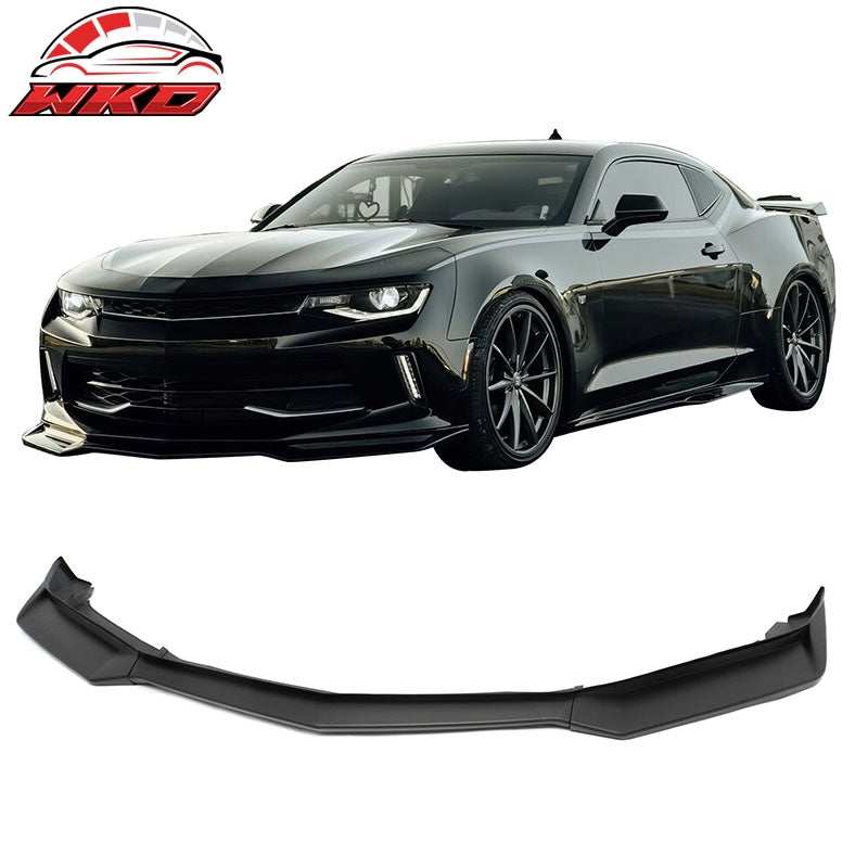 Wholesale 16-18 Chevy Camaro LT RS ZL1 PP Front Bumper Lip Chin Spoiler Matte Black - Wikond Auto