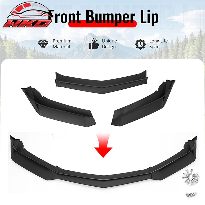 Wholesale 16-18 Chevy Camaro LT RS ZL1 PP Front Bumper Lip Chin Spoiler Matte Black - Wikond Auto
