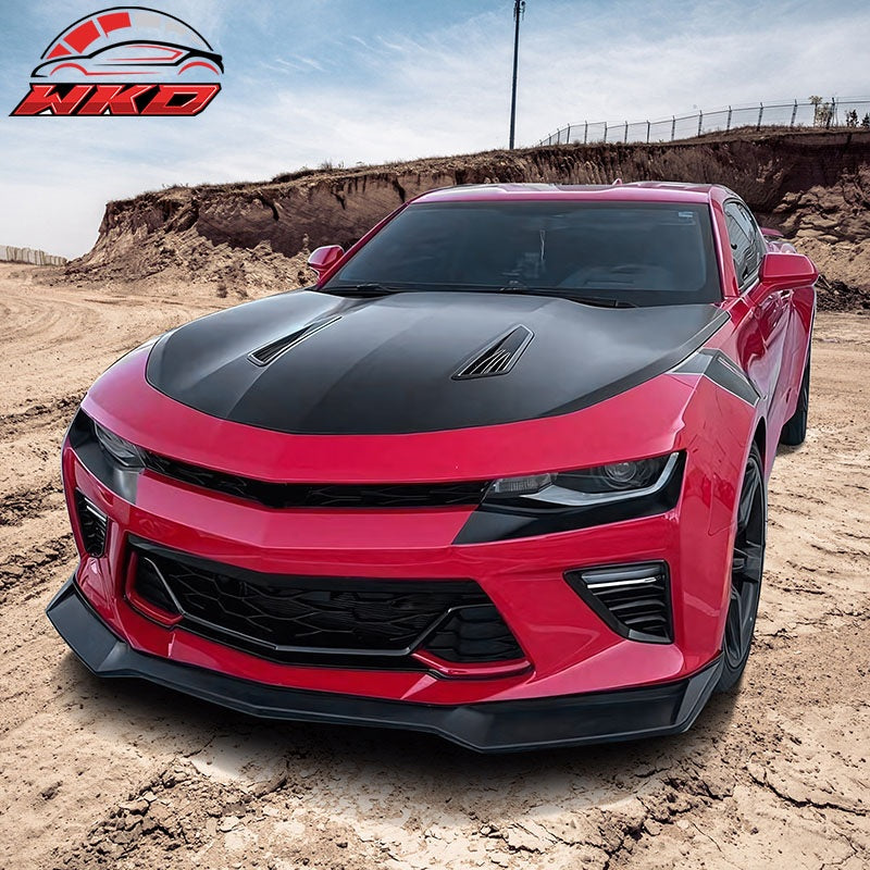 Fits 16-18 Chevy Camaro LT & RS ZL1 Style Front Bumper Lip Spoiler Unpainted PP