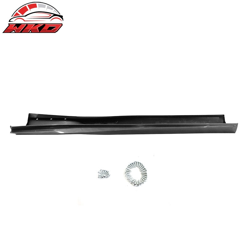 For 10-15 Chevy Camaro IKON V3 Style Side Skirts Extension Carbon Fiber Print PP