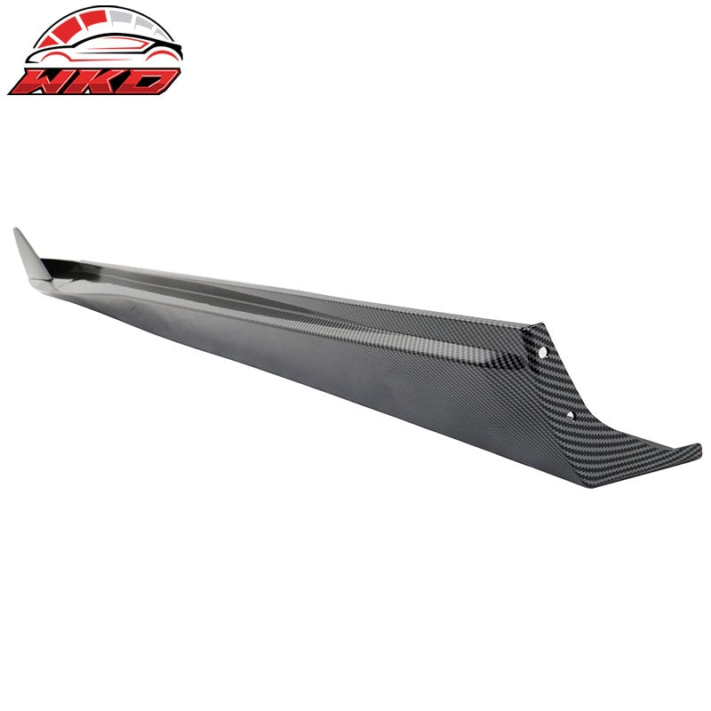 For 10-15 Chevy Camaro IKON V3 Style Side Skirts Extension Carbon Fiber Print PP
