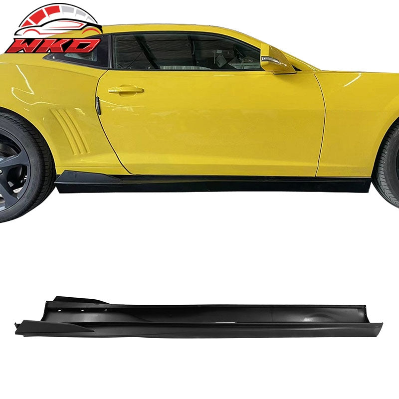 Wholesale 16-24 Chevy Camaro IKON V2 Style 4PCS Side Skirts Extension PP Matte Black