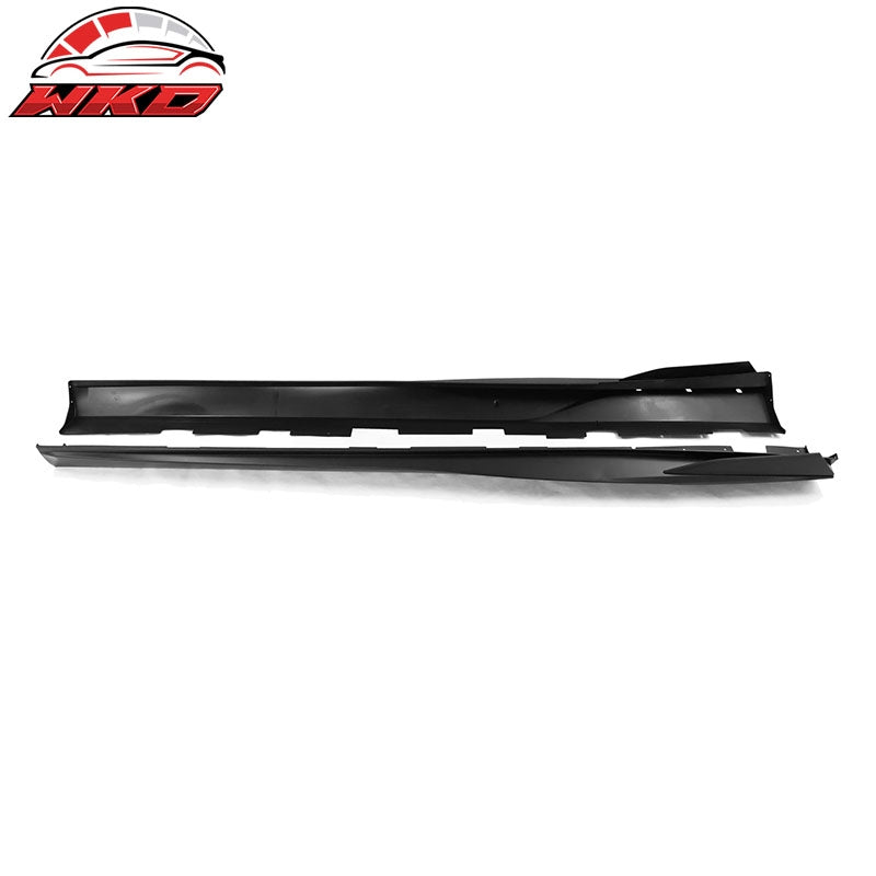 Fits 16-24 Chevy Camaro IKON V2 Style 4PCS Side Skirts Extension PP Matte Black