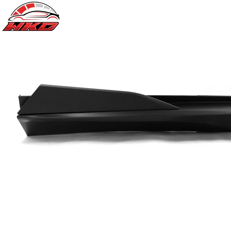 Fits 16-24 Chevy Camaro IKON V2 Style 4PCS Side Skirts Extension PP Matte Black