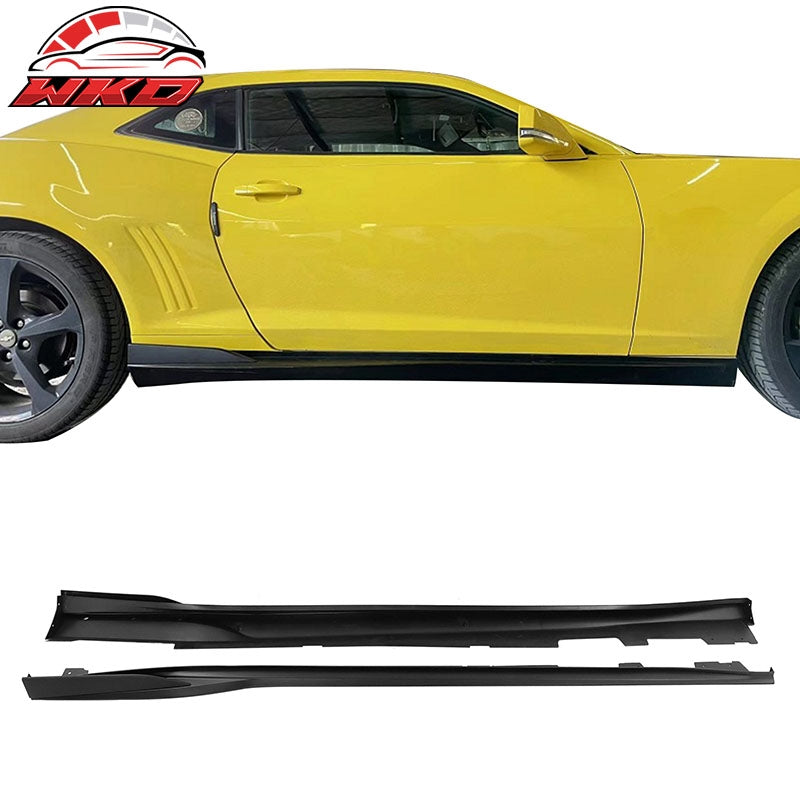 Wholesale 16-24 Chevy Camaro Rocker Style Matte Black Side Skirts Extension 4PCS PP