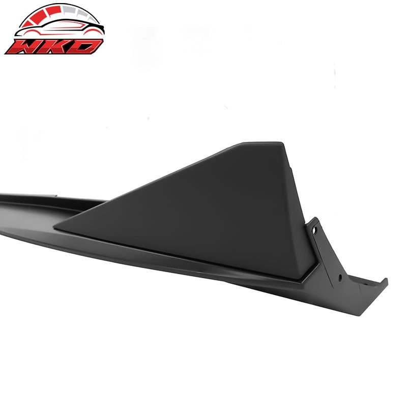 Fits 10-15 Chevy Camaro Matte Black PP Side Skirts Rocker Panel IKON V3 Style