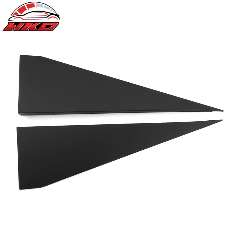 Fits 10-15 Chevy Camaro Matte Black PP Side Skirts Rocker Panel IKON V3 Style