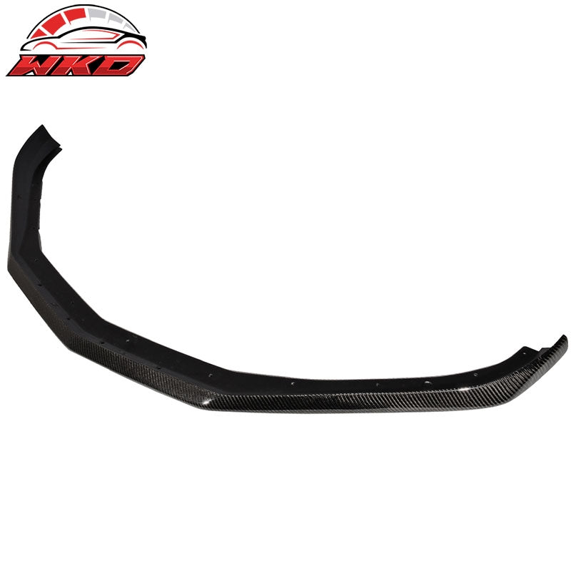 Fits 16-18 Chevy Camaro V6 OE Style Front Bumper Lip - Matte Carbon Fiber