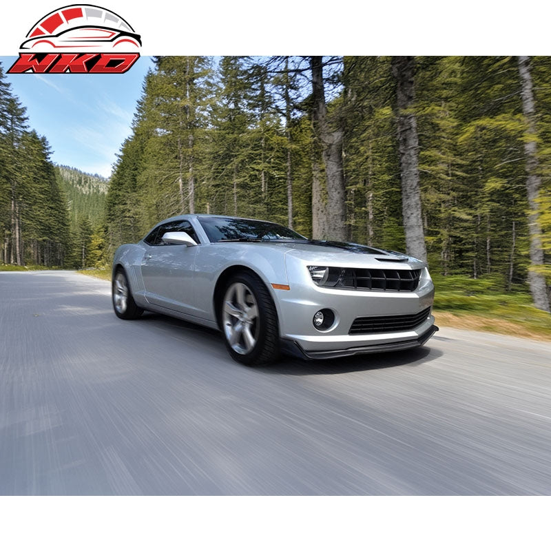 Fits 10-13 Chevy Camaro V8 SS V2 Style Front Bumper Lip Spoiler Matte Black PP