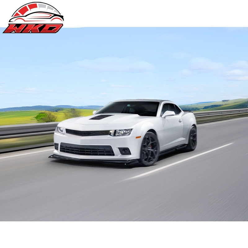 Fits 14-15 Chevy Camaro Z28 Style Front Bumper Lip Spoiler Spoiler Unpainted PU