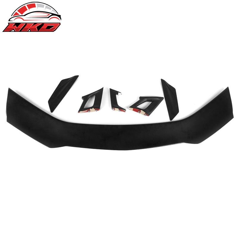 For 16-24 Chevy Camaro ZL1 1LE Style Trunk Spoiler ABS Unpainted Black Rear Wing