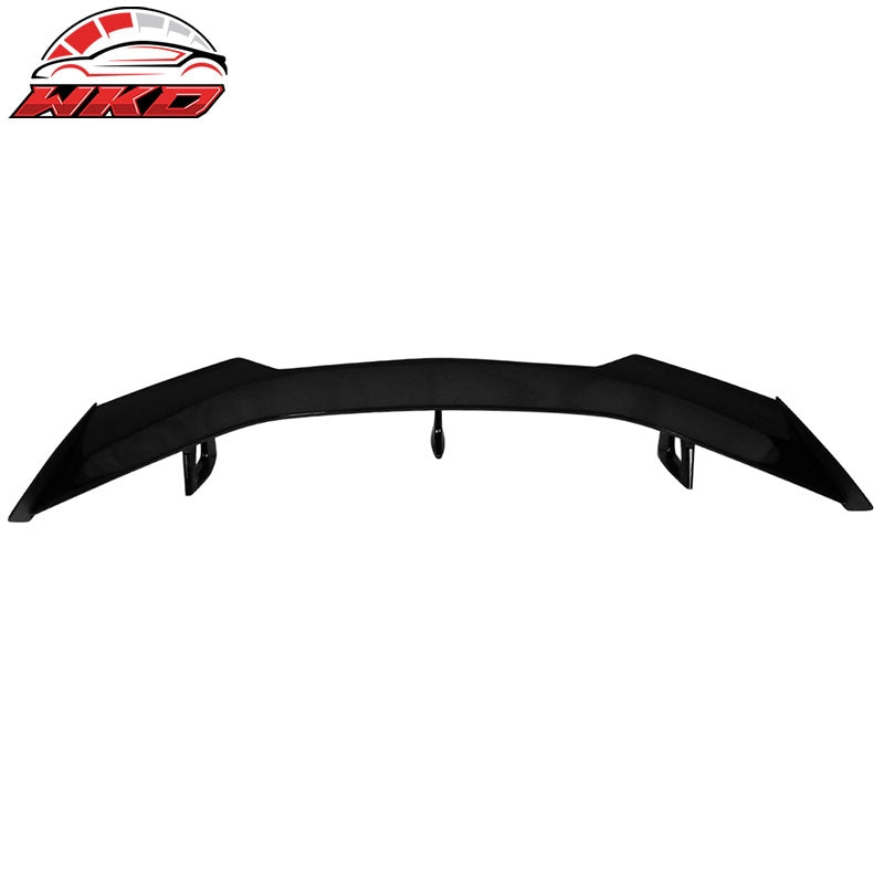 Fit 16-24 Chevy Camaro ZL1 1LE Style Rear Trunk Spoiler Wing Lip ABS Gloss Black