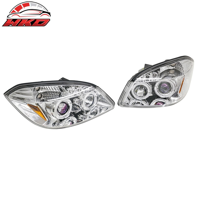 Fits 05-10 Chevy Cobalt 07-09 Pontiac G5 Projector Head Lights w/ Parking LED