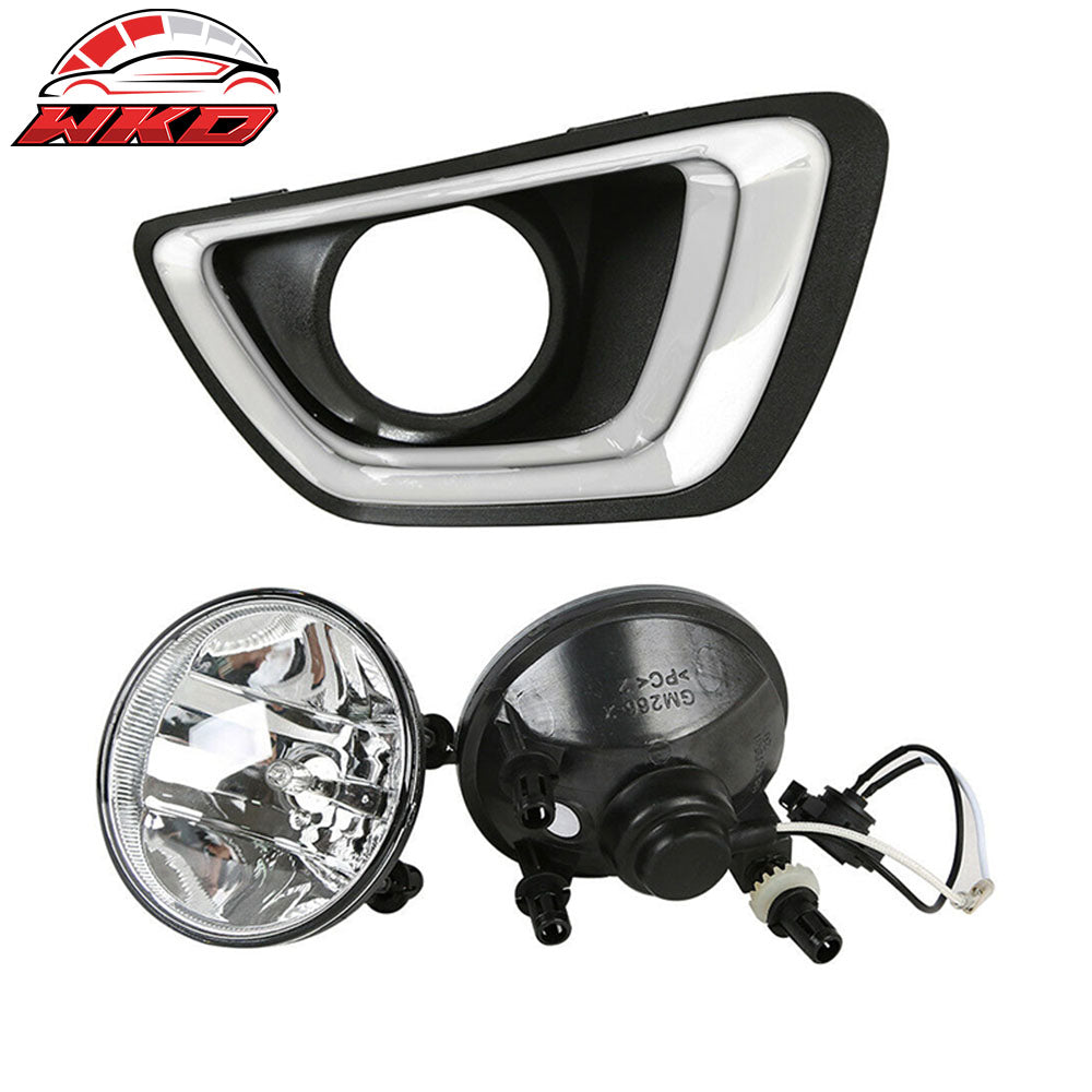 Fits 15-22 Chevy Colorado GMC Canyon Assembly Replacement Fog Lights Lamps 2PC