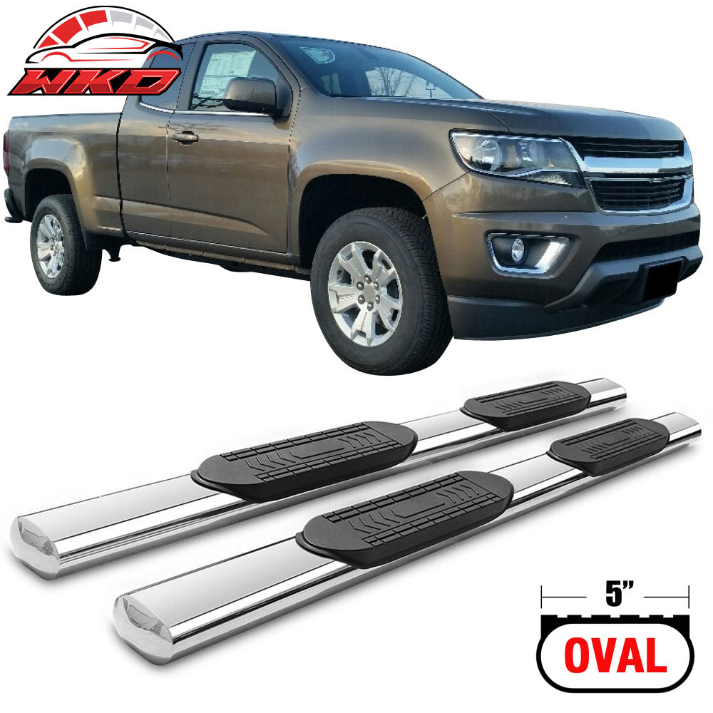 Fits 15-22 Colorado/Canyon Extended Cab 5" Oval Side Step Nerf Bar Running Board