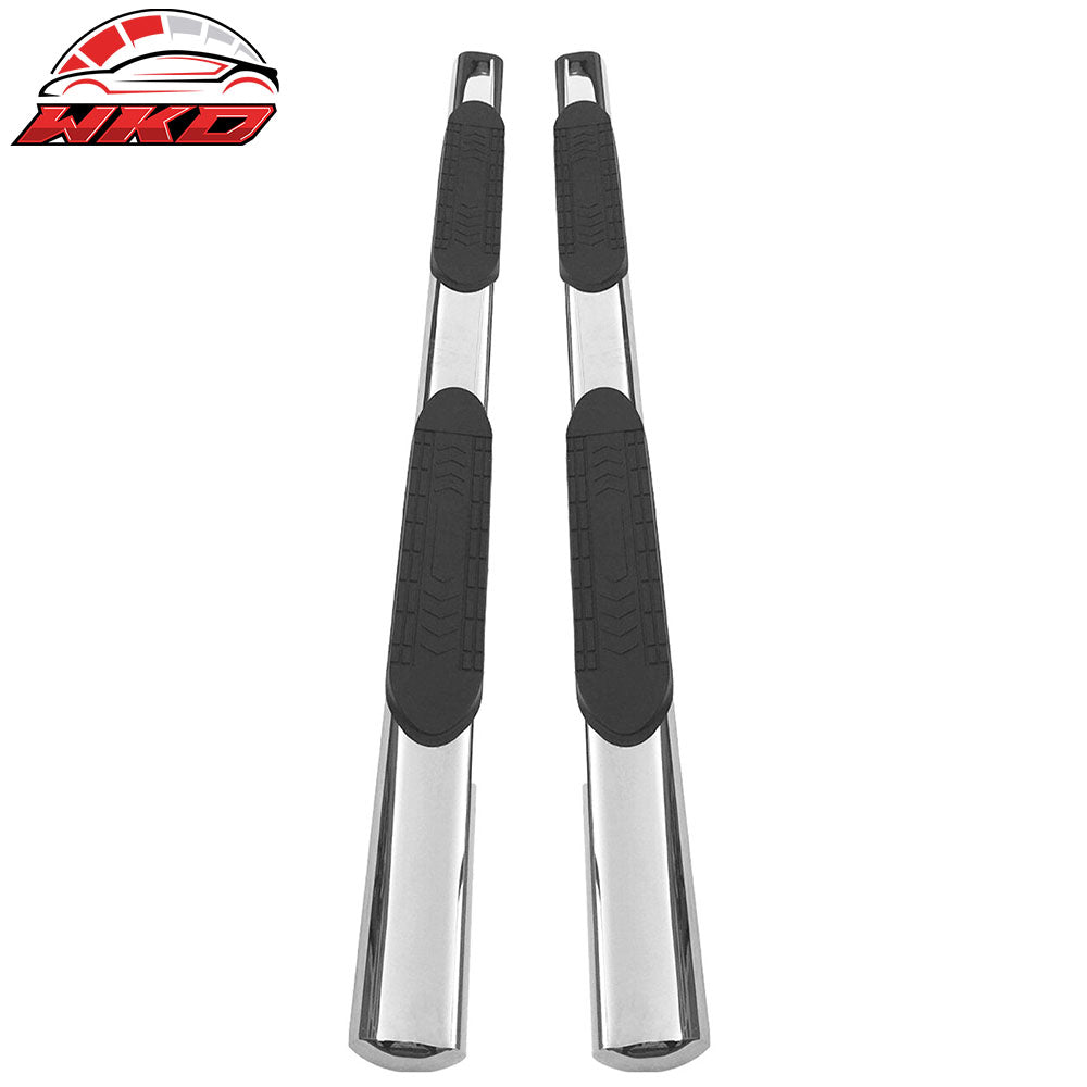 Fits 15-22 Colorado/Canyon Extended Cab 6" Oval Side Step Chrome Silver Nerf Bar
