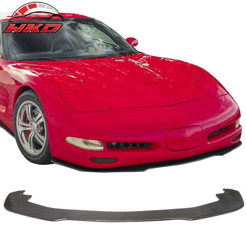 Fits 97-04 Chevy Corvette C5 Carbon Fiber Front Bumper Lip Spoiler Splitter