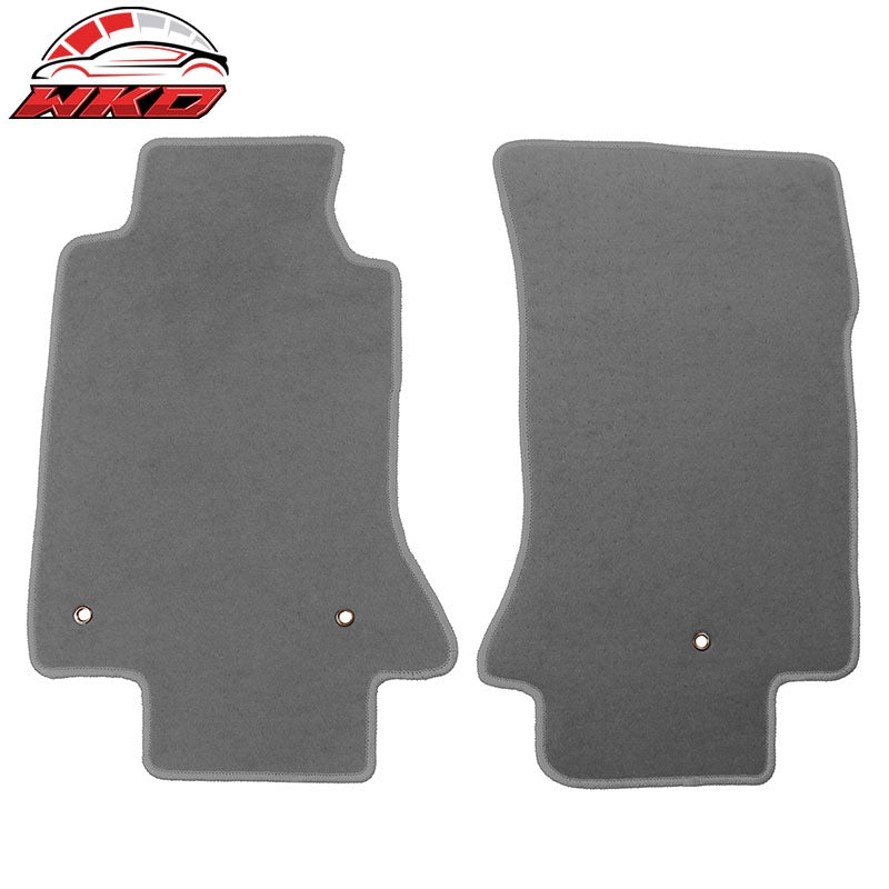 Wholesale 05-13 Chevy Corvette C6 Car Floor Mats Liner Front Nylon Grey Carpets 2PC