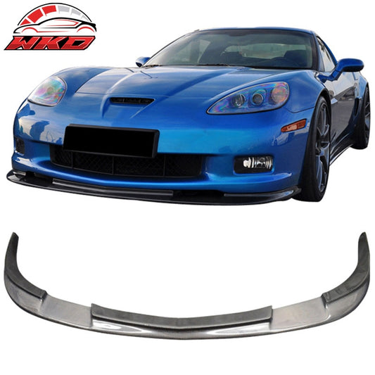 Wholesale 05-13 Chevy Corvette C6 Z06 ZR1 Style Carbon Fiber Front Bumper Lip Spoiler