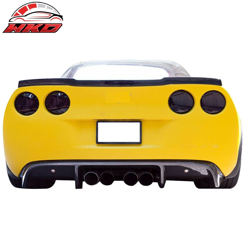 Fits 05-13 Chevy Corvette C6 ZR1 OE Style Flushmount Rear Trunk Spoiler Wing ABS