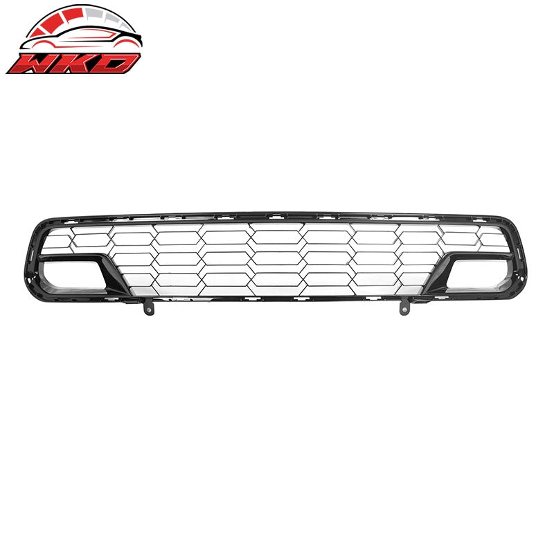 Fits 14-19 Chevy Corvette C7 Z06 Style Front Bumper Mesh Grille ABS Gloss Black