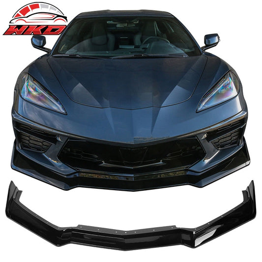 Wholesale 20-26 Chevrolet Corvette C8 Front Bumper Lip Lower Spoiler 5PCS Gloss Black