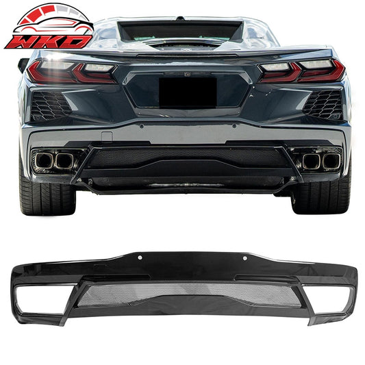 Wholesale 20-26 Chevy Corvette C8 Z51 Stingray OE Rear Bumper Diffuser Pearl Black PP