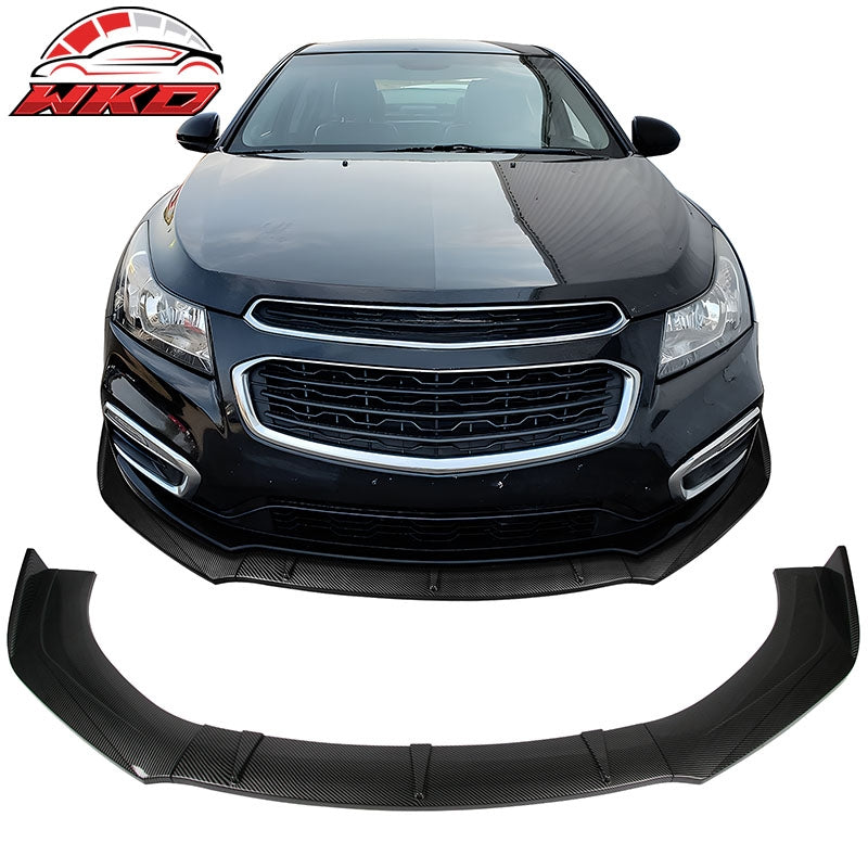 Wholesale 16-18 Chevy Cruze Front Bumper Lip Spoiler 3PC Splitter Carbon Fiber Print