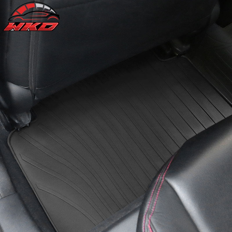 Fits 08-16 Chevy Cruze Latex Car Floor Mats Liner All Weather Black Carpet 5PC