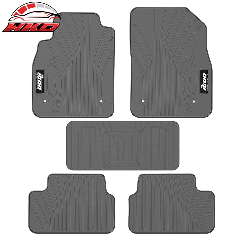 Wholesale 08-16 Chevy Cruze Latex Car Floor Mats Liner All Weather Gray Carpet 5PC
